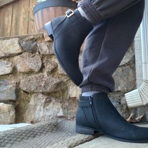 Life Stride Black Ankle Boots